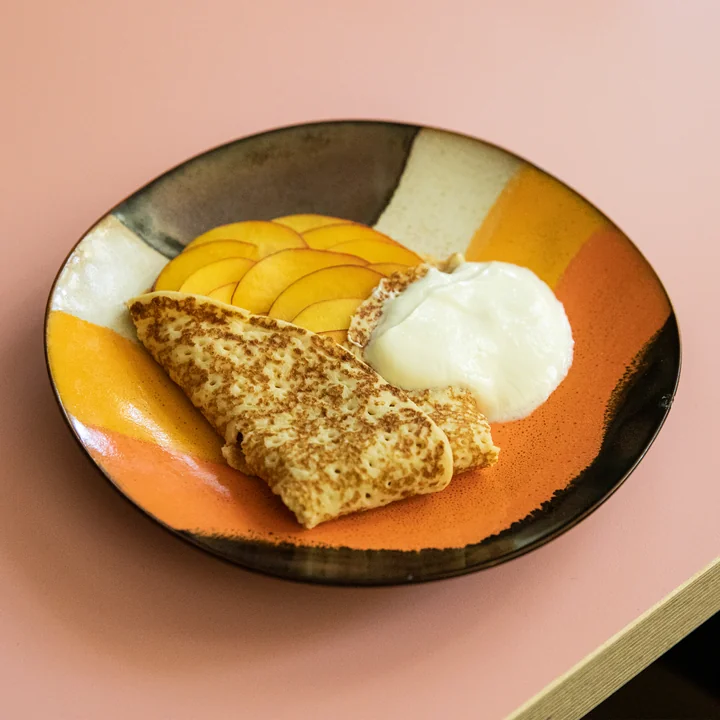 70's Bord Ø 22 cm, retro golf (set van 2) van HKliving