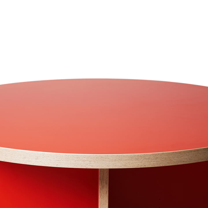 Eettafel, rond, Ø 130 cm, oranje van HKliving