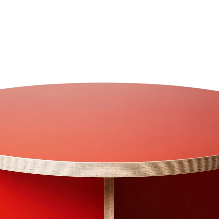 Eettafel, rond, Ø 130 cm, oranje by HKliving