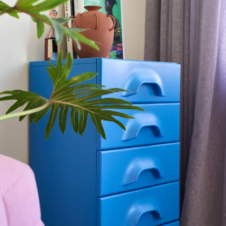 Ladekast, met 6 laden / bright blue van HKliving