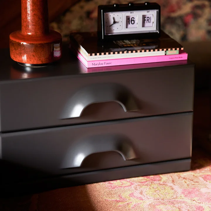 Nachtkastje met laden, charcoal door HKliving