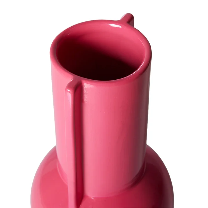 Keramische vaas van HKliving in het ontwerp hot pink