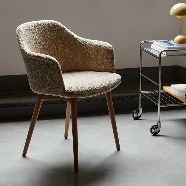 & Tradition - Rely HW79 Fauteuil, frame eiken / beige (Karakorum 003)