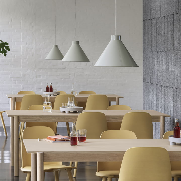 Top hanglamp LED, Ø 38 cm, grijs by Muuto