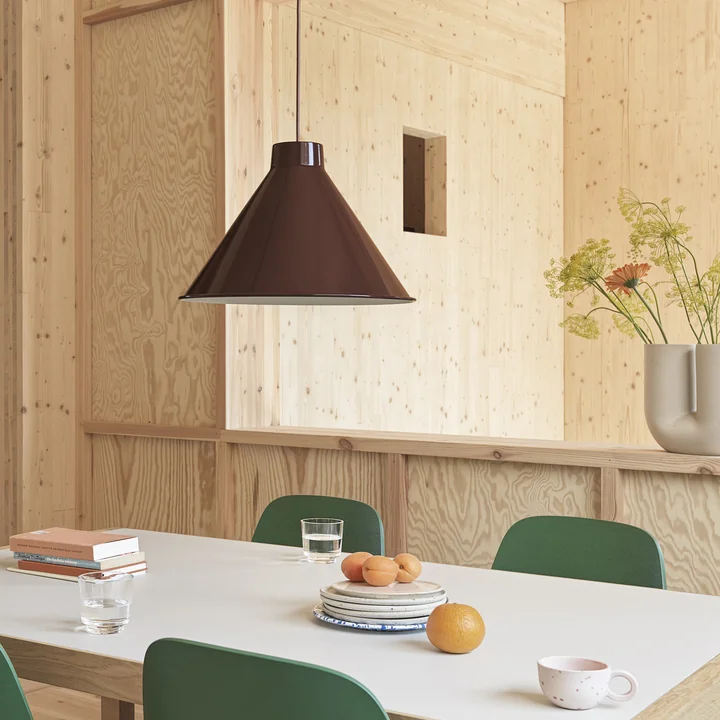 Top hanglamp LED, Ø 38 cm, diep rood van Muuto