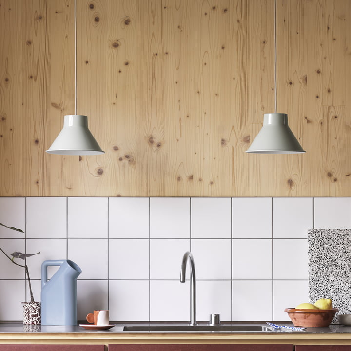 Top hanglamp LED, Ø 21 cm, grijs by Muuto