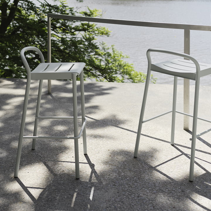 Linear Steel Outdoor barkruk van Muuto