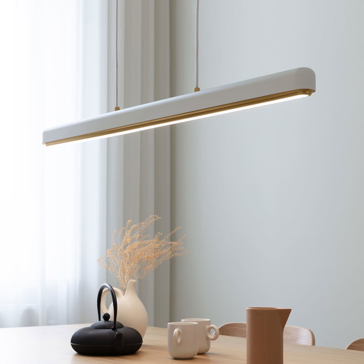 Hazel Branch LED hanglamp, 100 cm, wit van Umage