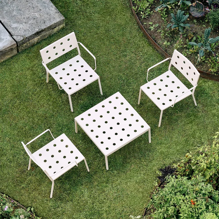 HAY - Balcony Bijzettafel, 75 x 76 cm, chalk beige