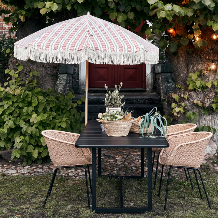 Umbra Parasol, rood/groen van House Doctor