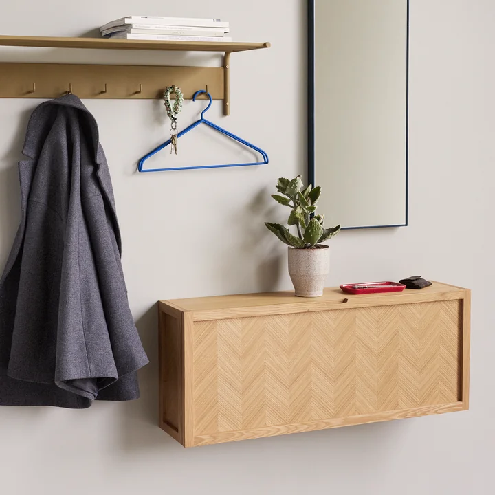 Herringbone Schoenenkast, natuurlijke eik door Hübsch Interior