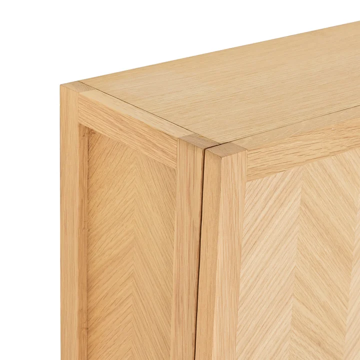 Herringbone Schoenenkast, natuurlijke eik door Hübsch Interior