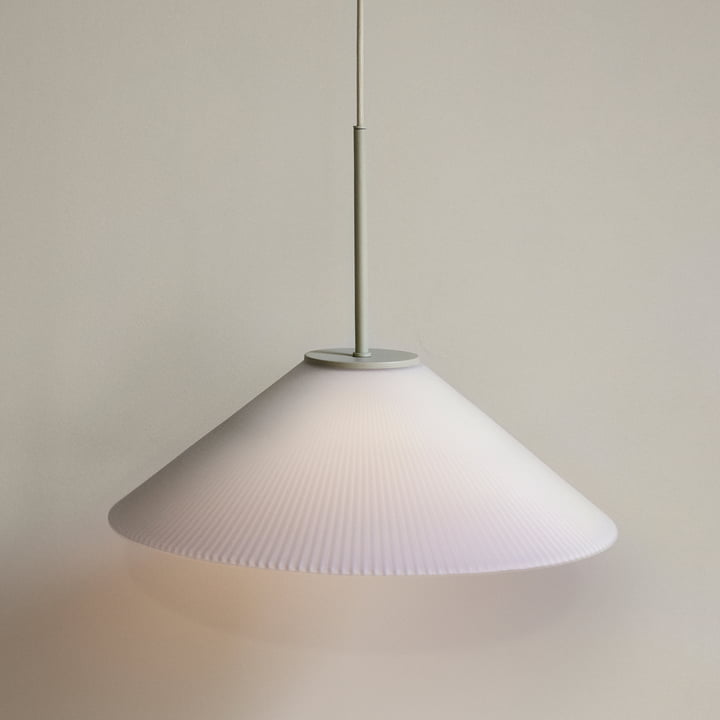 Solid Hanglamp, zand / wit van Hübsch Interior