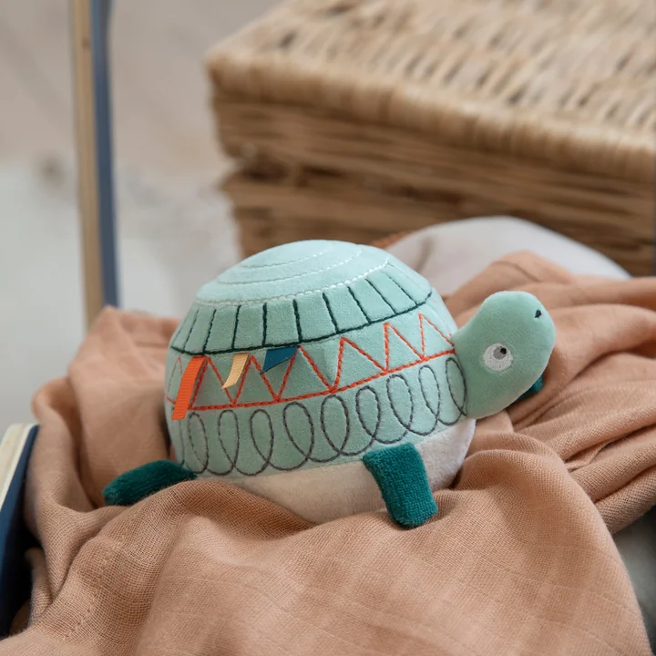 Stoffen bal met bel van Sebra