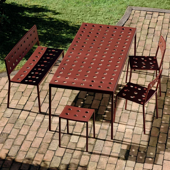 Balcony Kruk, iron red van HAY