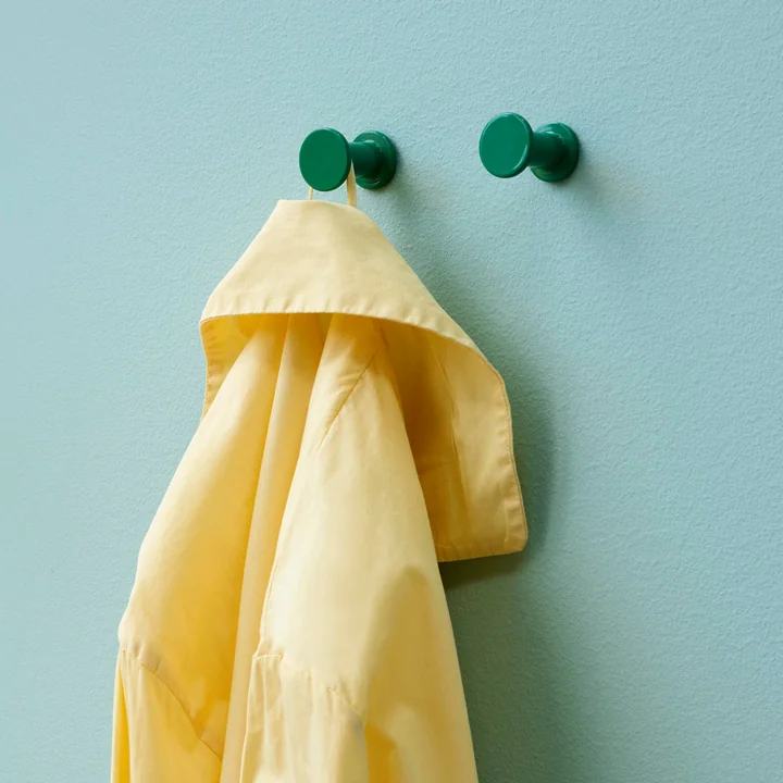 Bolt Kapstokhaak set van 2, groen by HAY