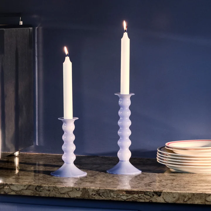 Wavy Kandelaar, jade lichtblauw van HAY