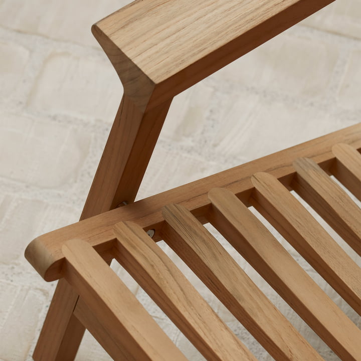 AH603 Ligstoel, teak onbehandeld van Carl Hansen