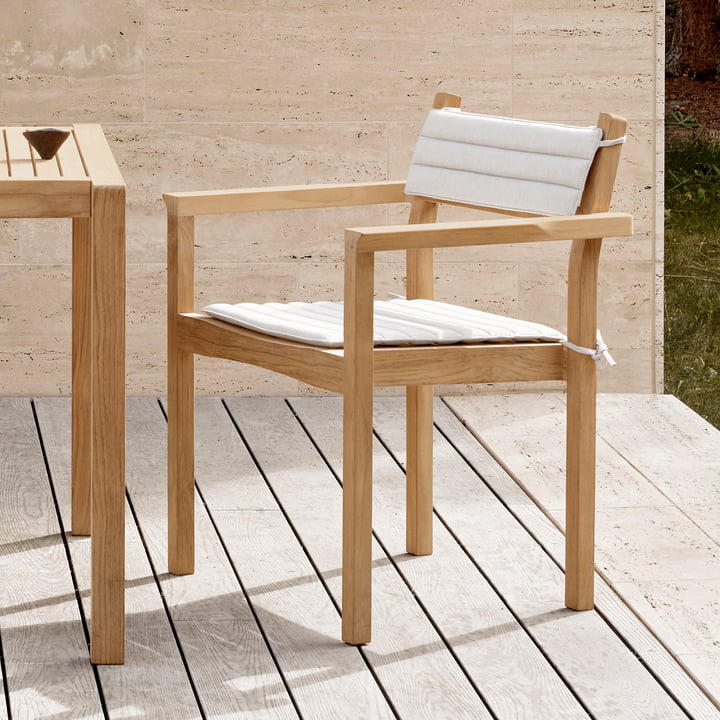 AH502 Tuinstoel, teak onbehandeld door Carl Hansen