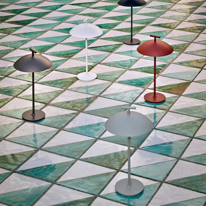 Mini Geen-A LED batterij tafellamp van Kartell