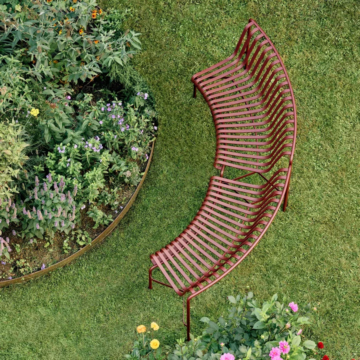 HAY Palissade Park Dining Bench -, In / In (set van 2), iron red