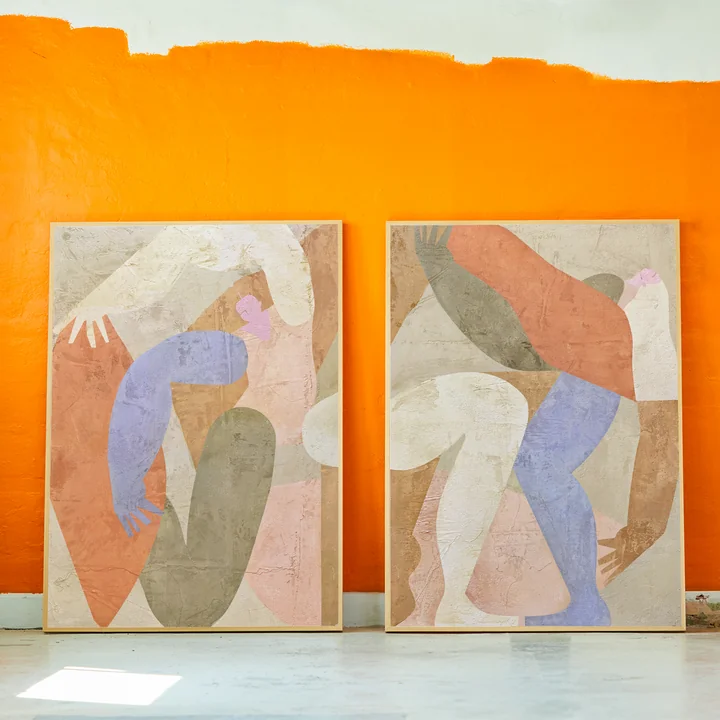 Las Danzantes Poster van Paper Collective