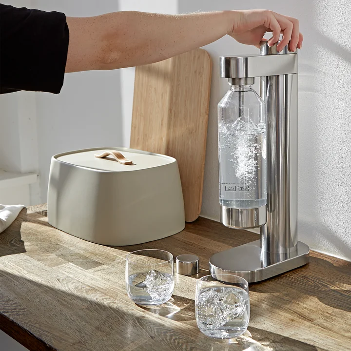 Brus Stelton Water bubbler van in de stalen versie