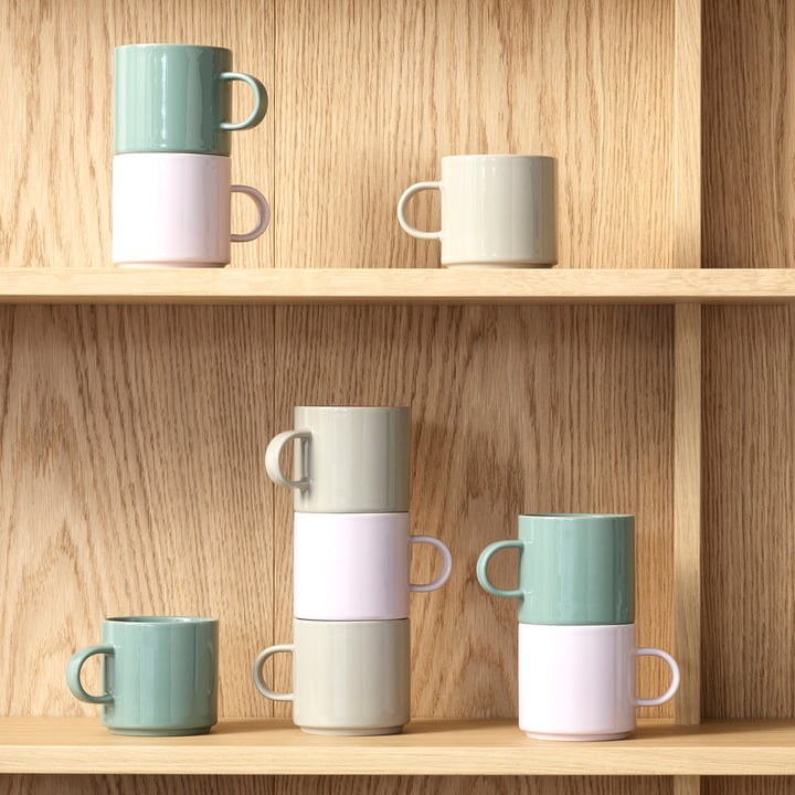 Koffiekopje van Stelton in de kleur lavendel