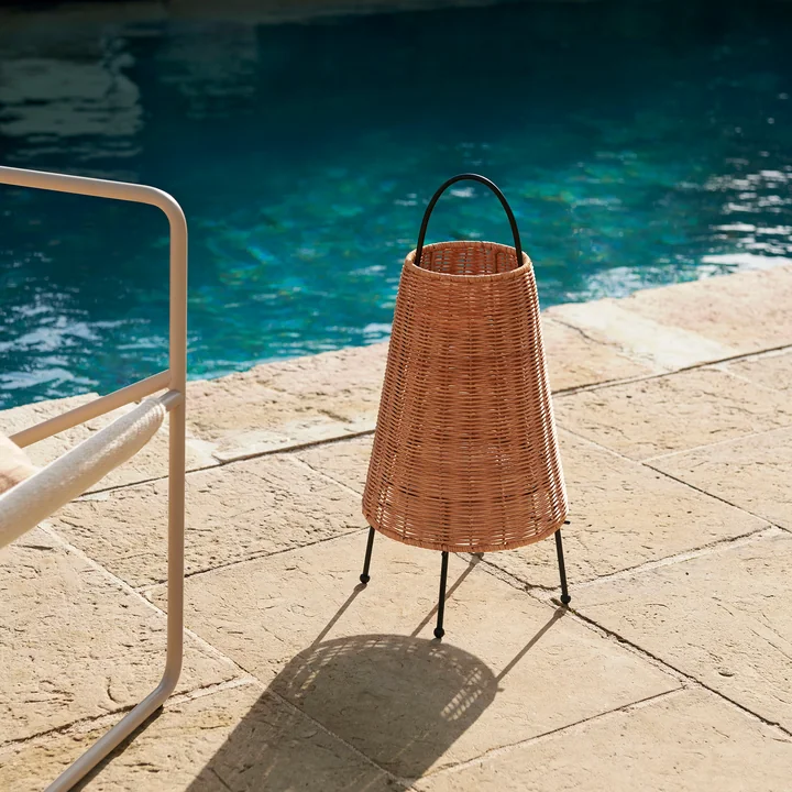 Porti LED Tafellamp Rattan van Ferm Living