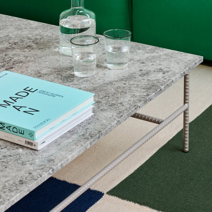 Rebar Salontafel, marmer grijs / fossiel grijs van HAY