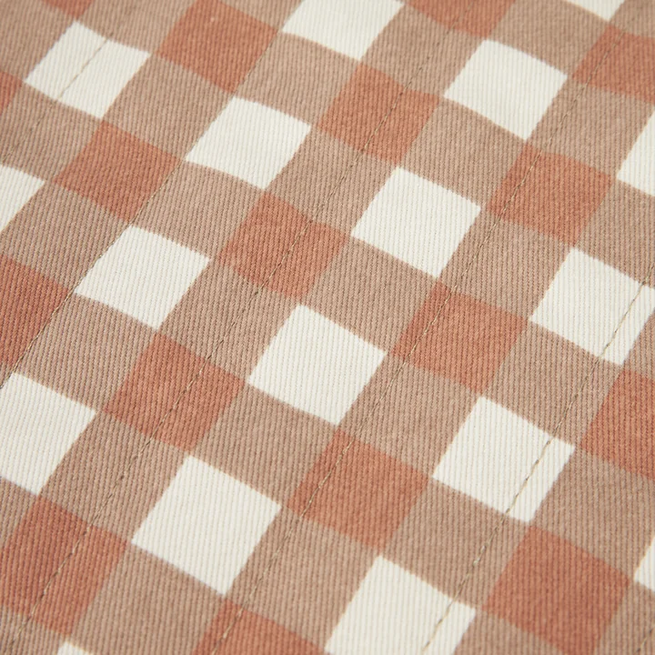 Hyde Park Stofdetail terracotta checks van Nobodinoz