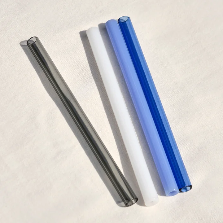 Sip Drinkrietjes, smoothie, ondoorzichtige mix (set van 4) by HAY