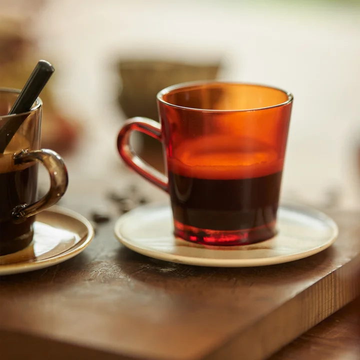 70's Koffiemok, amberbruin van HKliving