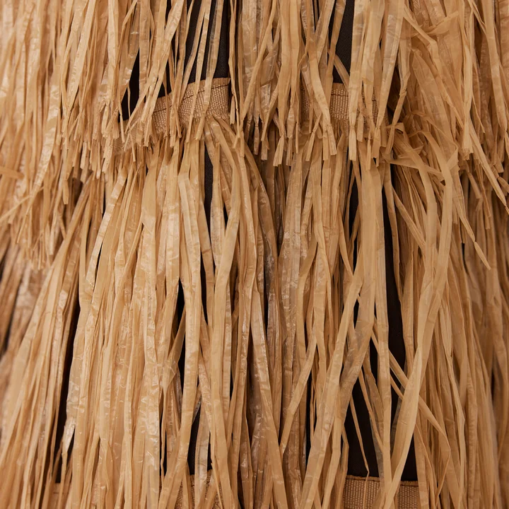 Raffia Patioparasol, Ø 300 cm, bruin van HKliving