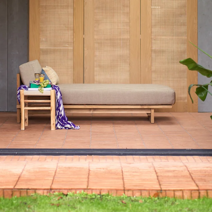 Teak Outdoor Daybed, natuurlijk van HKliving