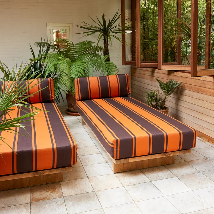 Teak Outdoor Daybed, retro van HKliving