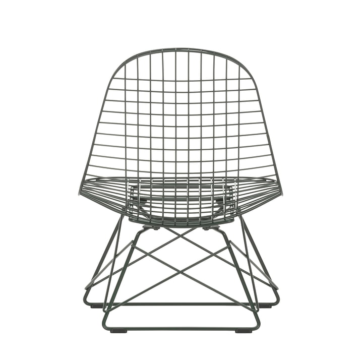 Vitra - Wire Chair LKR, donkergroen (kunststof glijders basic donker)