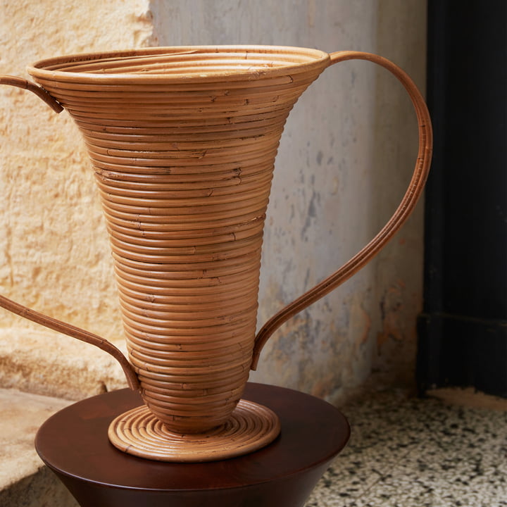 ferm Living - Amphora Vaas, H 41 cm, naturel gebeitst