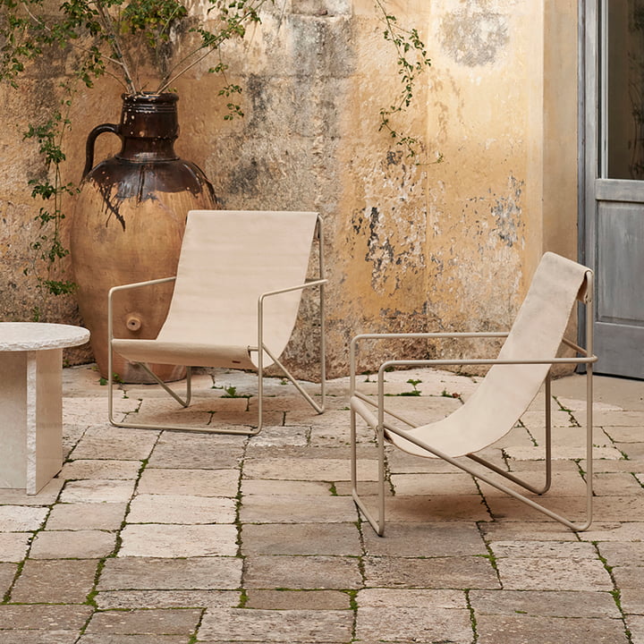 Desert Lounge Chair, cashmere / wolk van ferm Living