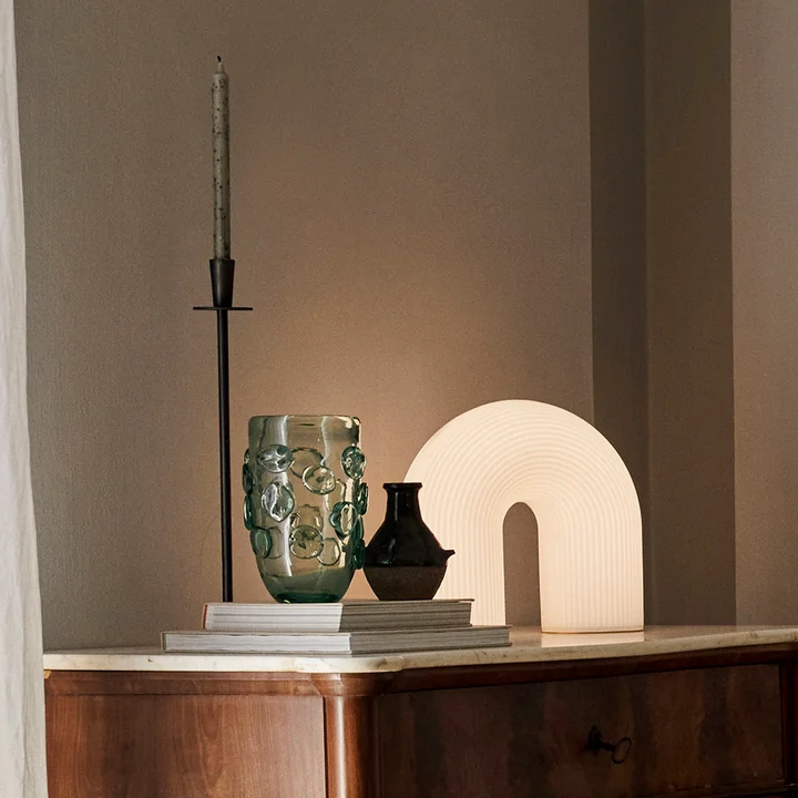 Ferm Living - Lump Vaas, h 25 cm x Ø 17 cm, helder (gerecycled)