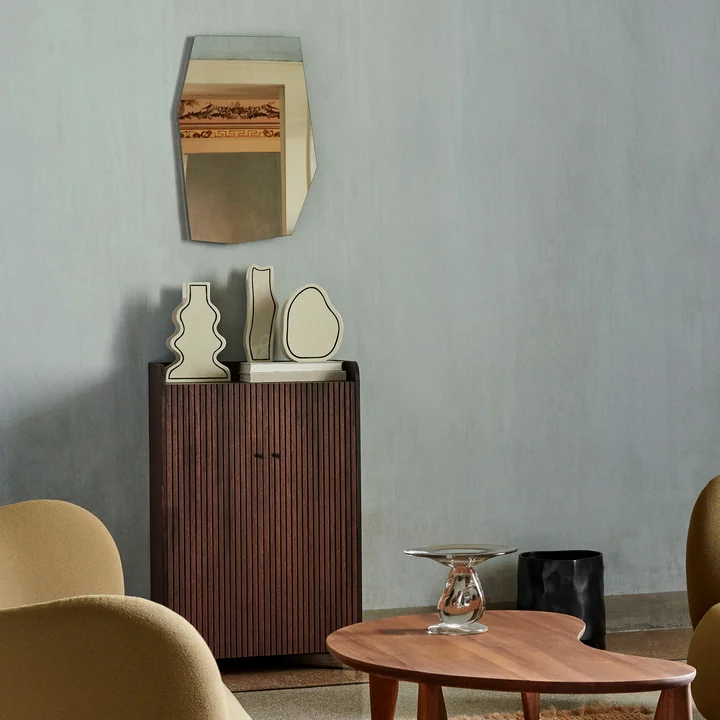 Shard Spiegel van Ferm Living in de kleur zwart