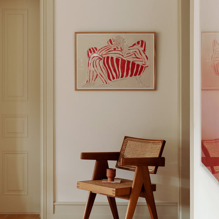 Red Chair door Sofia Lind voor The Poster Club