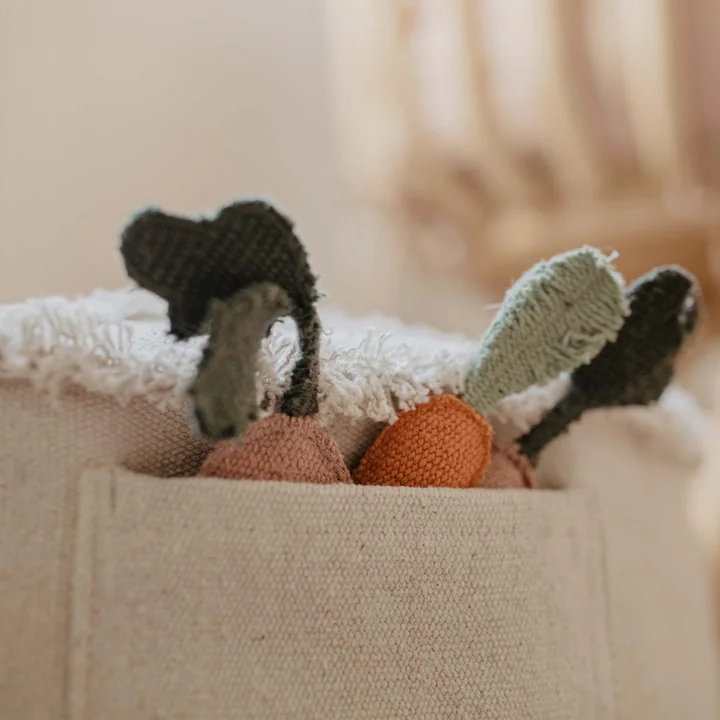 Tic-Tac-Toe Poef, 50 x 50 cm, naturel door Lorena Canals