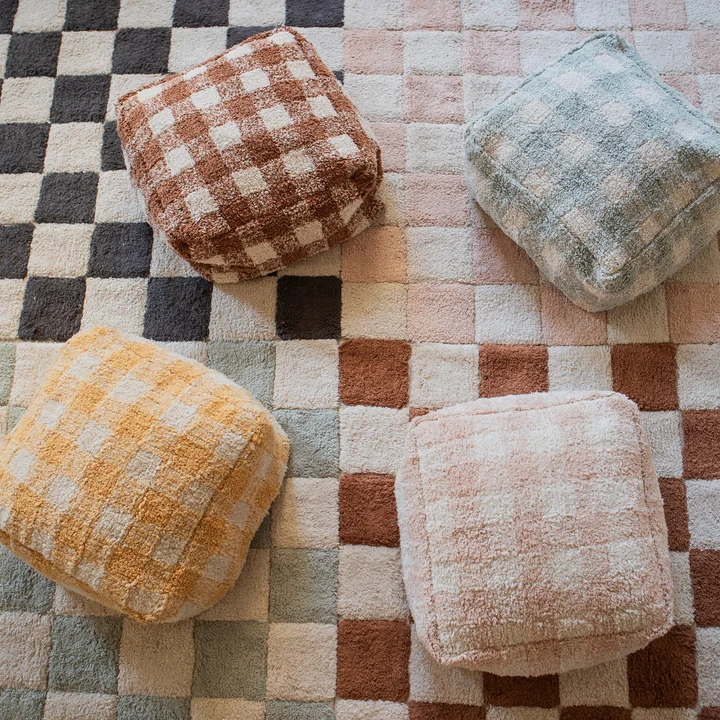 Vichy Poef, 40 x 40 cm van Lorena Canals