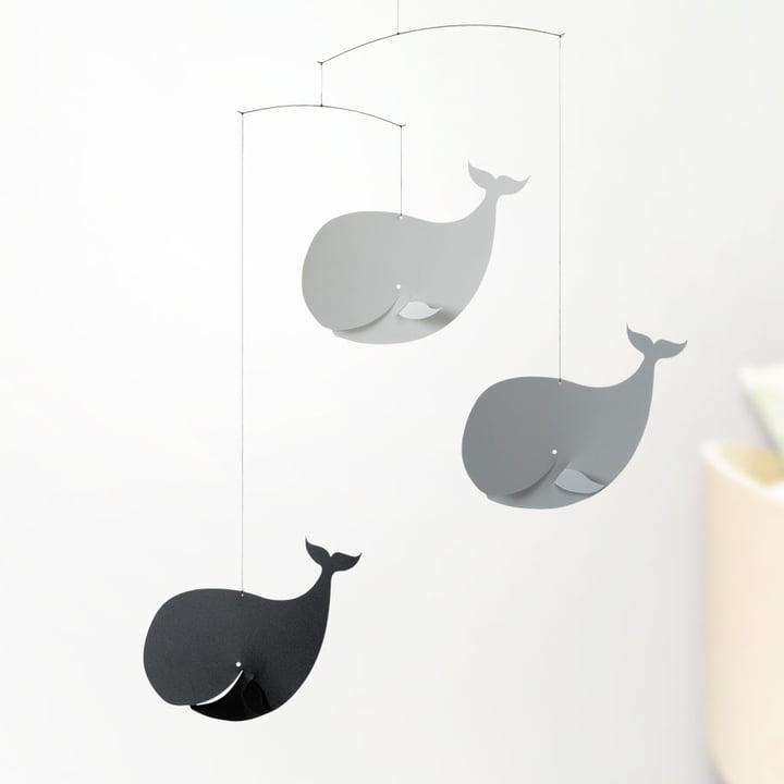 Happy Whales Mobiel van Flensted Mobiles