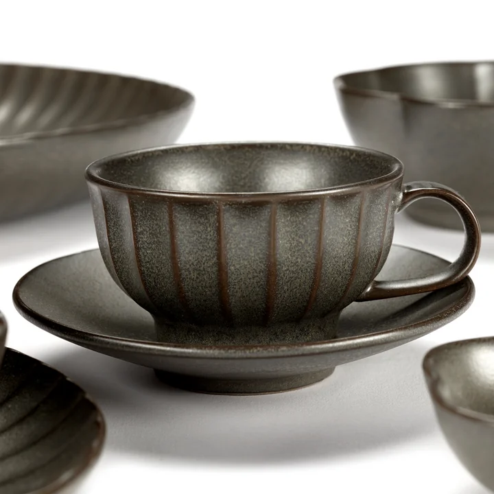 Inku Serax Cappuccino kop en schotel