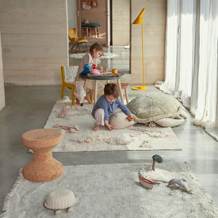 Sea Turtle Poef van Lorena Canals