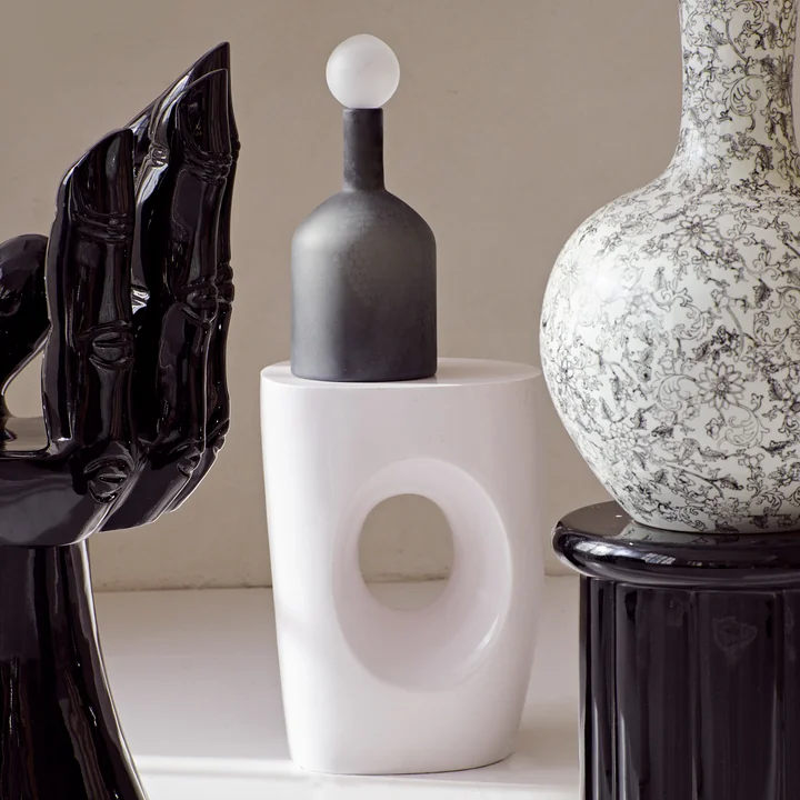 Pols Potten - Bubbles & Bottles Karaf, mat zwart