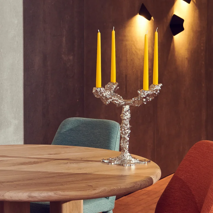Pols Potten - Drip Kandelaar, 4-armig, zilver