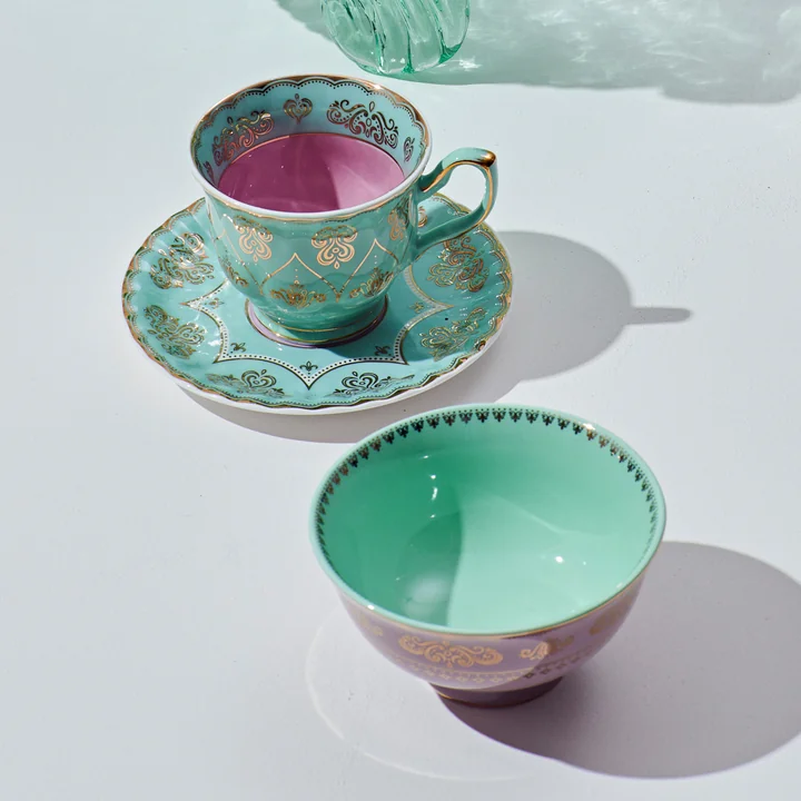 Pols Potten - Grandpa Kop met schotel, veelkleurig